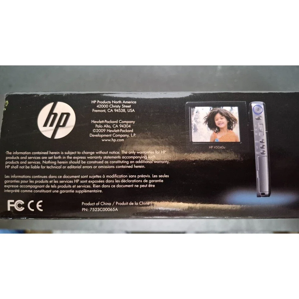 HP V5040u 1080p HD Digital Camcorder 5MP Burgundy – Gently Used Condition